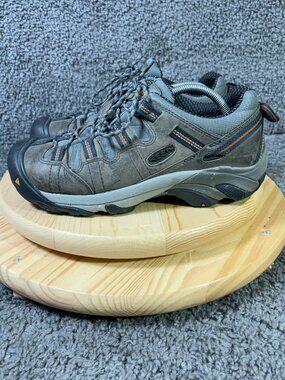 KEEN Utility Detroit XT Work Shoe Men Size 10 Steel Toe Waterproof Leather Brown